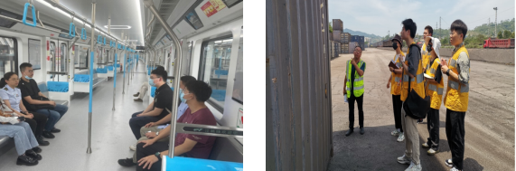 帶領(lǐng)輪崗員工參觀江跳線 輪崗員工前往南涪公司學習貨運知識.png